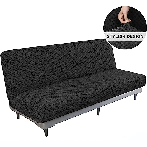 Funda de futón elástica Leomix protector de sofá cama sin brazos Jacquard antideslizante C 6