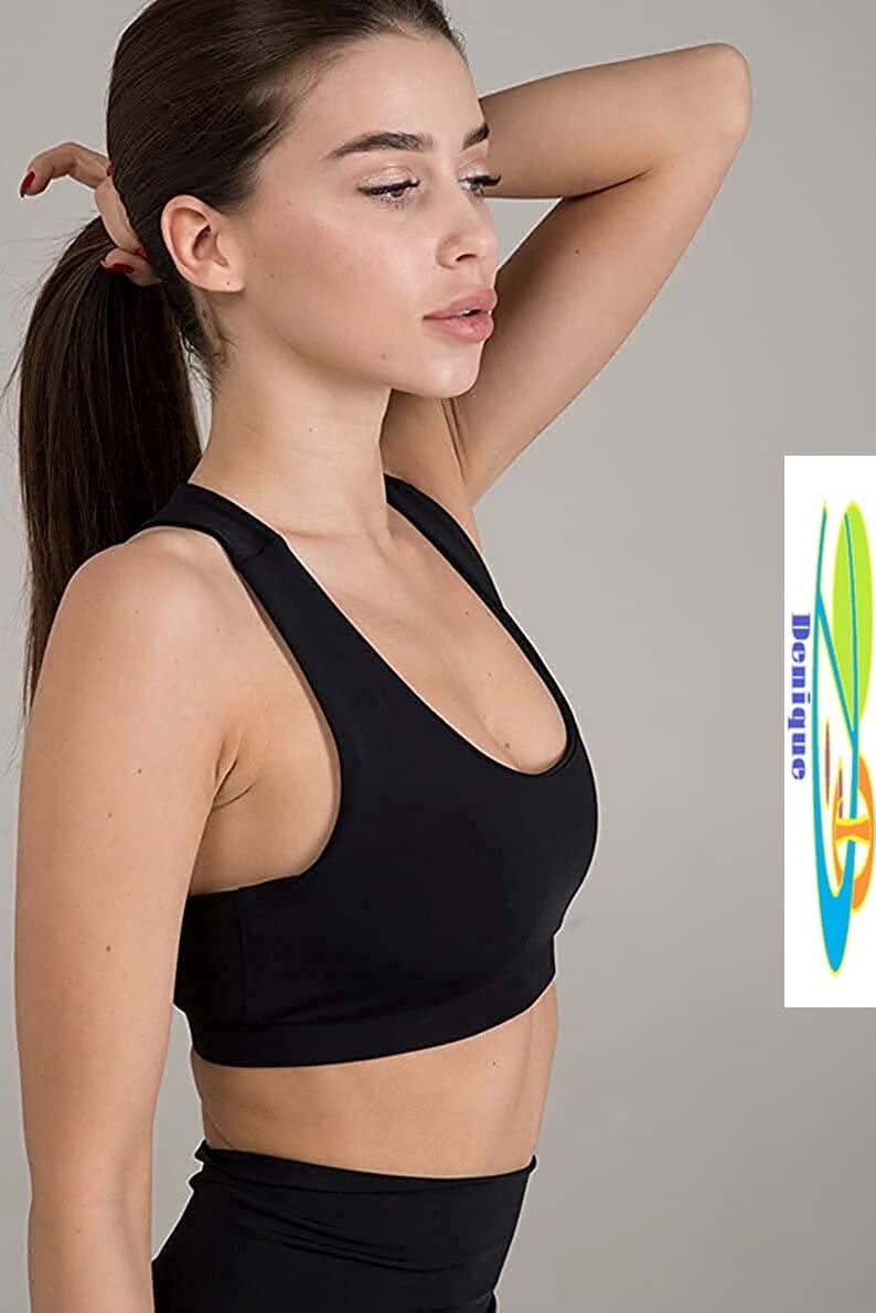Denique Women's Sports Tracksuit,Bra Yoga Pants Gym Outfits, Breathable Exercise Stretchable Non Padded Bra And Leggings,28To 34 Chest 1