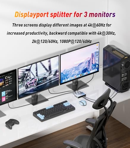 Acaba con la falta de puertos usando este adaptador DisplayPort dual y HDMI MST 2