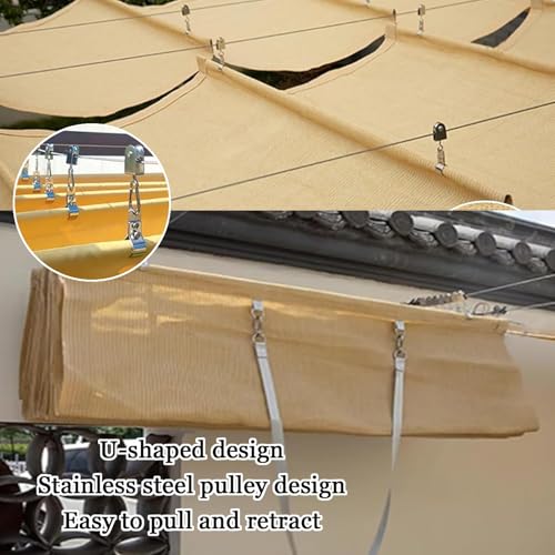Voile d'ombrage ondulé pour terrasse et pergola 3x18m - 4