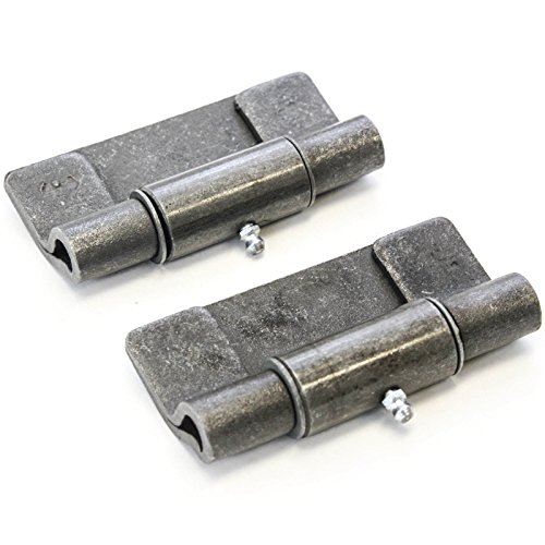 Red Hound Auto 2 Weld on Hinges Butterfly Trailer Compatible with Ramp Steel