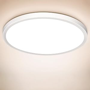 Swoieltr LED Hallway Ceiling Light, Flat, Round, Ultra-Thin, Modern, IP44, for the Bathroom, Living Room, Bedroom, Balcon…