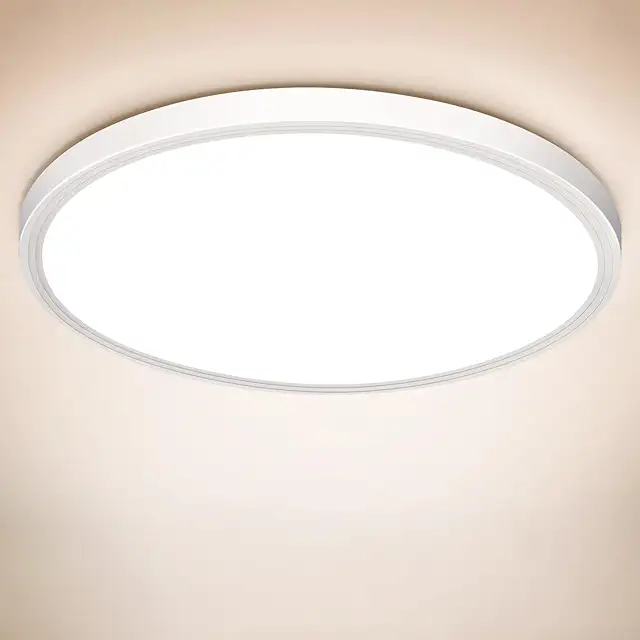 Ultradünne LED Deckenleuchte Flach Rund 18W Weiß 4000K IP44 für Bad Wohnzimmer Küche