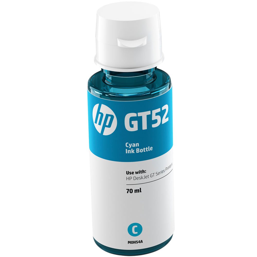 HP Original GT52 Cyan Ink Bottle (M0H54AL)