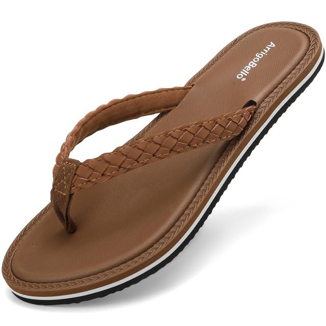 ARRIGO BELLO Chanclas Mujer Piscina Playa Sandalias Antideslizante Chancletas Duraderas Cómodas Flip Flops Elegantes Verano Sandalias Talla 36-41