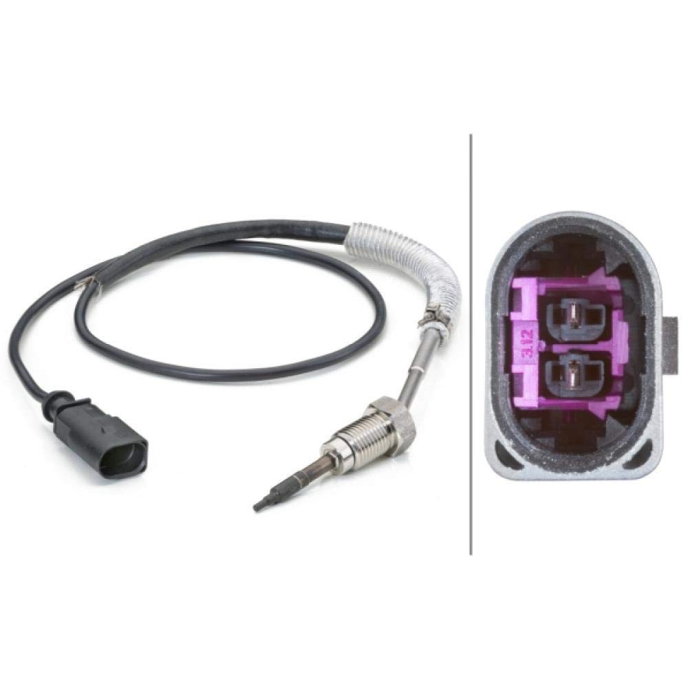 HELLA 6PT 014 494-261 Sensor, Abgastemperatur - 2-polig - geschraubt - Kabel: 660mm