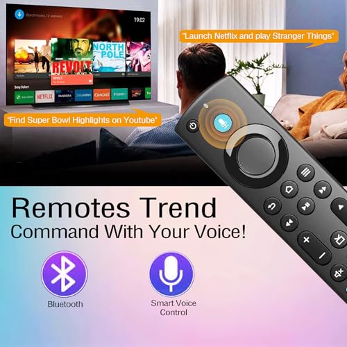 Voice Remote Control Replacement for Smart Tv(Toshiba, Insignia, Pioneer), Compatible for Smart TV Stick Compatible for Smart TV Cube - Thumbnail 5