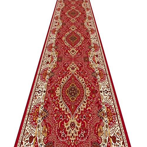 Alfombras de pasillo largo cortables ZRUYI en color rojo de 0.8x1.2m 2