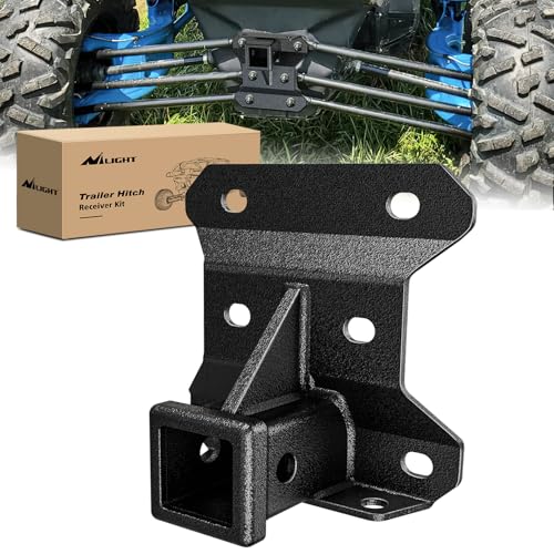 Nilight 2 Inch Rear Bumper Tow Trailer Hitch Receiver Kit Compatible for 2017+ Can Am Maverick X3/2017+ Can Am Maverick Turbo/Max Turbo/X DS/X RS Turbo, 92227B