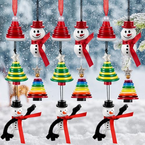 Soulchen 15 Sets Button Christmas Ornament Kit Christmas Tree Crafts...