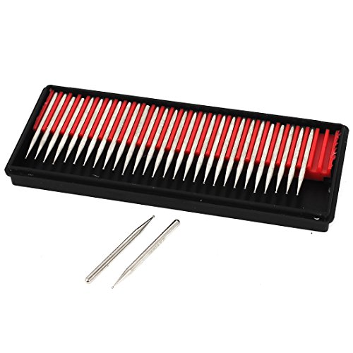 Aexit 3mm Shank Abrasive Wheels & Discs 1mm Dia Ball Head Diamond Grinding Mounted Tool Post Grinding Wheels Point 30pcs