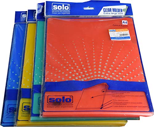 Solo L Shape Multicolour Files Folder A4 Size 40 Pcs.