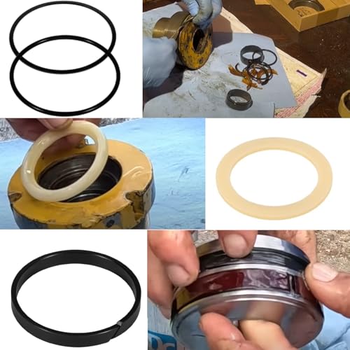 Image of Hydraulic Cylinder Seal Kit 2.5 inch Bore 1.5 inch Rod Replace for 1543253C1 G109456 G105550 Suitable for Loader Bucket Case Backhoe Loader 350 580B 580C 580F 680C (2.5 inch Bore 1.5 inch Rod)