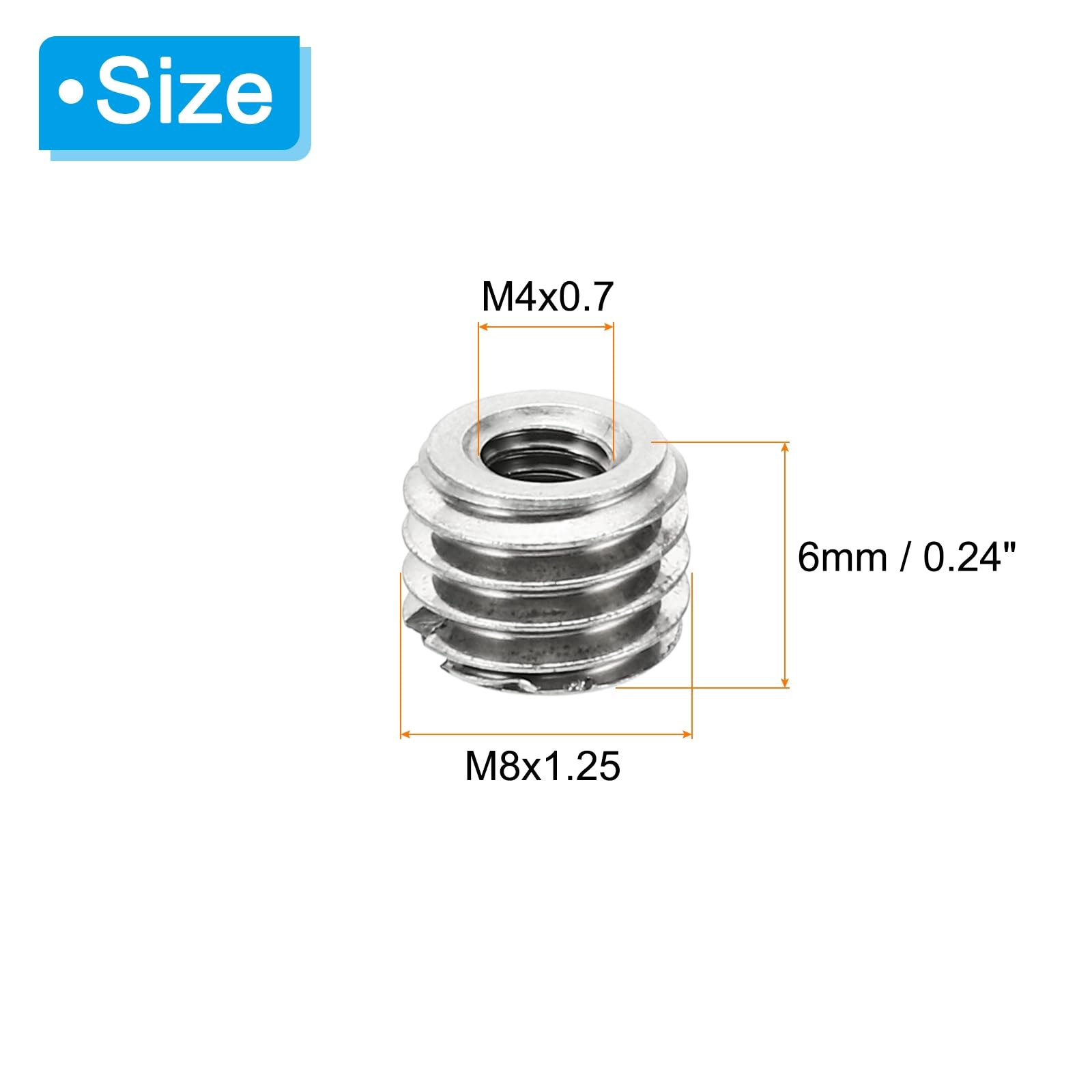 PATIKIL Thread Adapters Sleeve Reducing Nut - Image 2