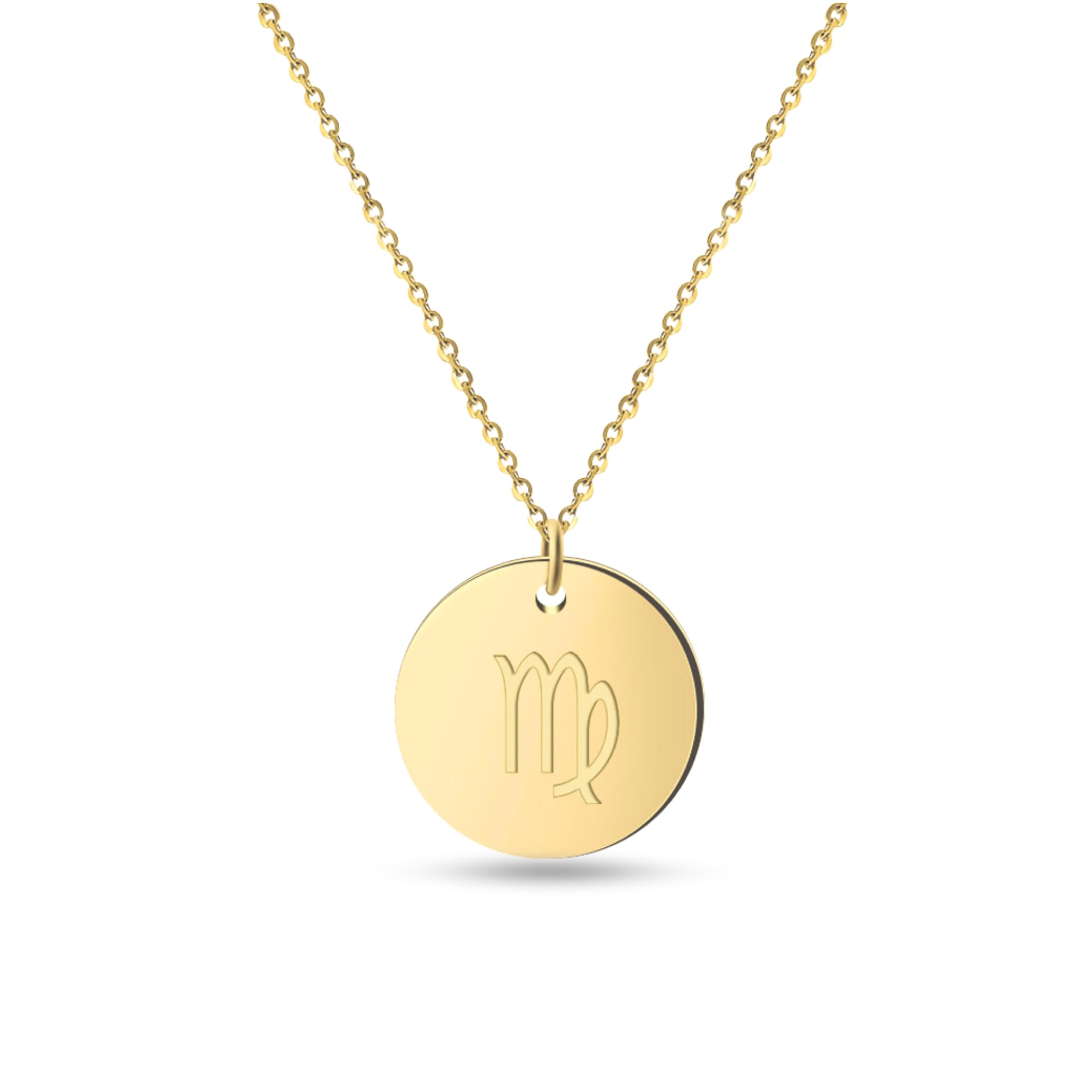 GD GOOD.designs Sternzeichen Kette Gold 18 Karat - Wasserfest I Vergoldete Halskette mit Horoskop Anhänger I Zodiac Necklace aus Edelstahl für Damen