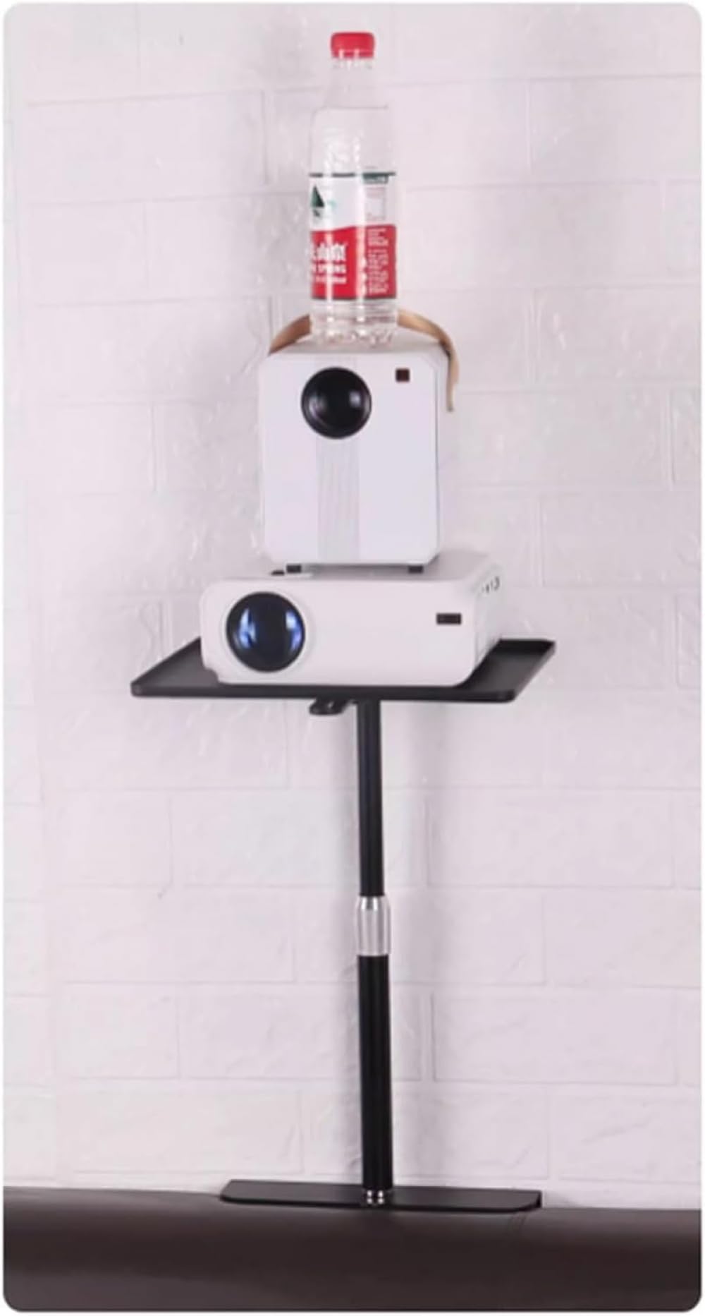 Soporte Proyector Suelo Altura Regulable Elevador Ordenador Portátil Universal Ruedas Bandeja Notebook Mesa Palo Extensible 24-40CM,para CCTV/cámara/proyector/Webcam-Black||34 * 24CM