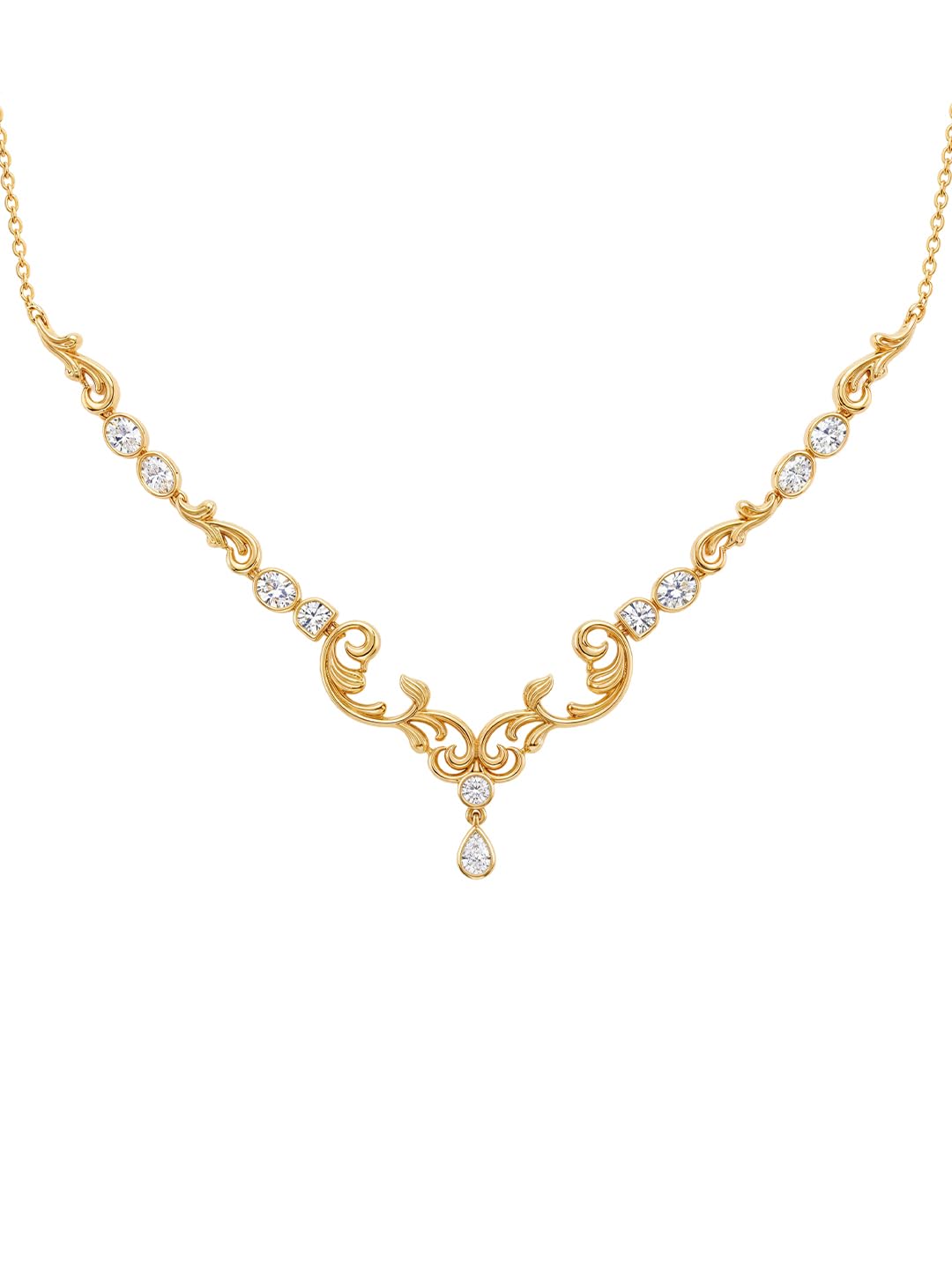 aika by minutiae Stylish Pendant Necklace Austrian Crystal Diamond For Women and Girls With Extendable Chain | Fashion Jewellery | Gift for Women's & Girls-picture-25