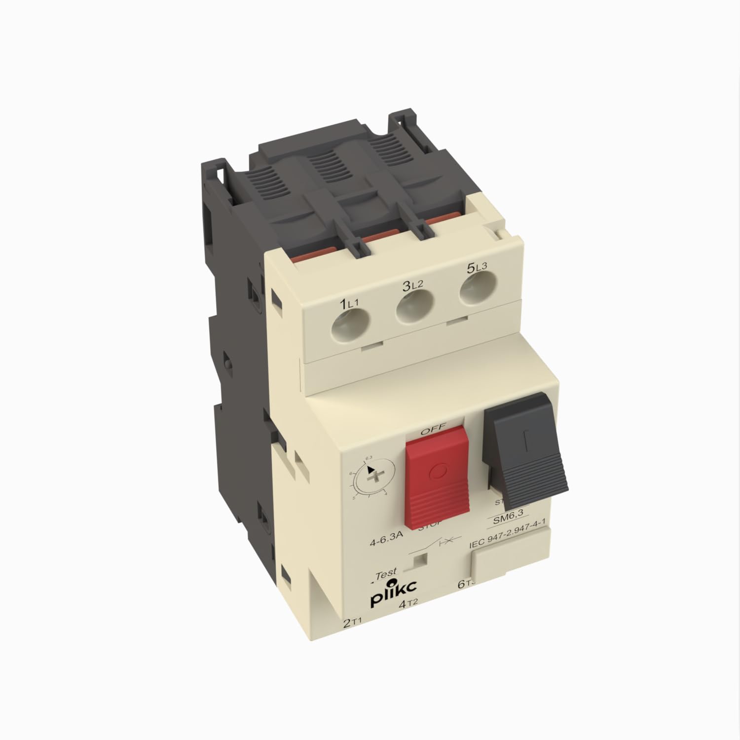 Plikc - Interruptor térmico de protección del motor - SALVAMOTOR - Serie SM (escala 4-6,3A)