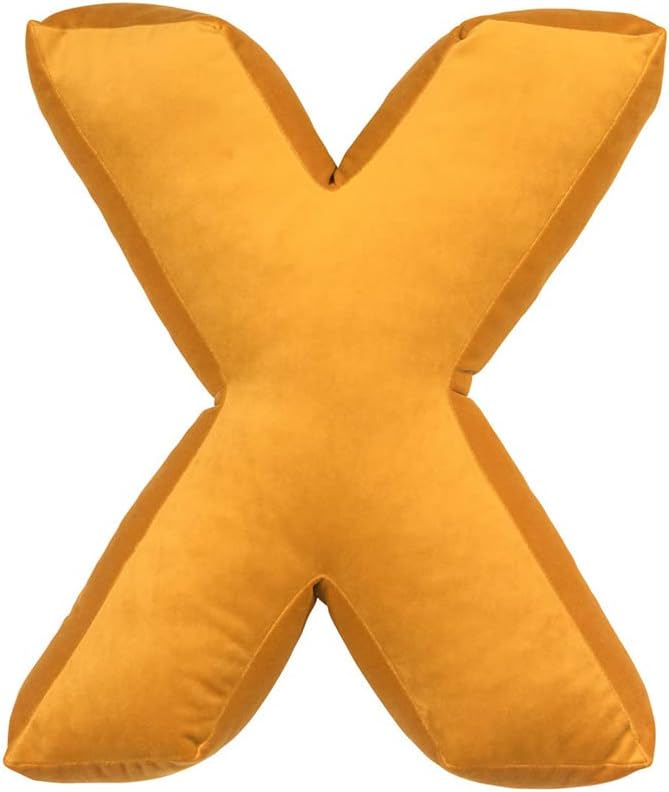 vctops Soft Velvet Letter Pillow English Alphabet A to Z Letter Decorative Throw Pillow for Bedroom Living Room Decor (O,16"x13.5") image 5