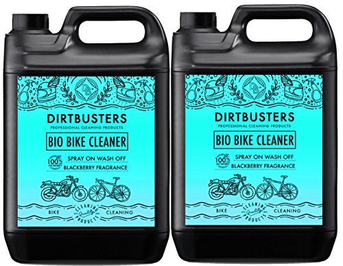 Blackberry Bio fiets motorfiets motorfiets reiniger 2 x 5 liter met muck munching microben en enzymen voor krachtige eco-vriendelijke mountainbike fiets reiniging om de muck af te blazen