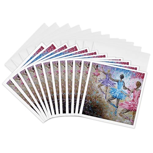 3dRose O[eBOJ[h - oGNX4l̏̎q̃_Ȉ۔hGB - 6 x 6C`A12Zbg (gc_291490_2)