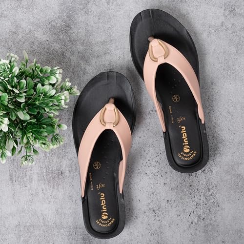 Image of inblu Stylish Fashion Slipper for Women | Comfortable | Lightweight | Anti Skid | Casual Office Footwear (BM60)