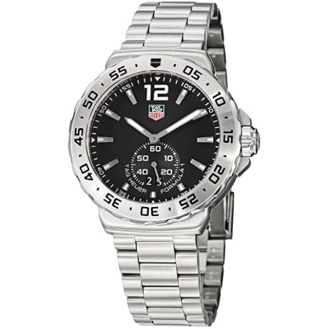 TAG Heuer Men's WAU1112.BA0858 Formula 1 Black Dial Stainless Steel Watch Cover