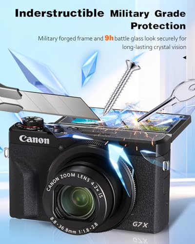 Image of LK 3 Pack for G7 X Mark III Screen Protector, G7 X Mark III, Tempered Glass