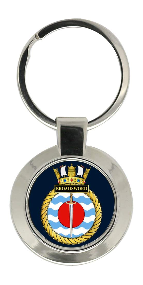 Giftshop UK HMS Broadsword, Royal Navy Key Ring