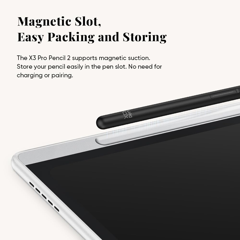 XPPen Tablette Liseuse Couleur 3 en 1, Magic Note Pad, Bloc Note Numerique 10,95 Pouces avec X3 Pro Stylet à 16k(16384) Niveaux de Pression, ROM de 128 Go, Batterie 8000mAh, Compatible avec Android 14
