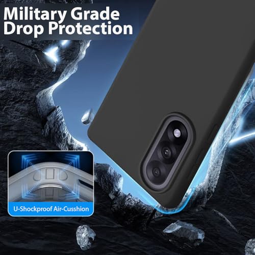 Image of LIRAMARK Liquid Silicone Soft Back Cover Case for OnePlus Nord 5 5G| Soft Micro-Fibre Lining Inside | Camera Protection Bump (Black)