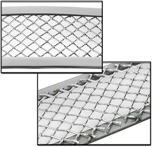 For Dodge Charger Front Upper + Bumper Stainless Steel Mesh Grille Combo