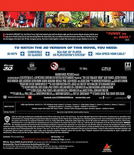 The LEGO Ninjago Movie (Blu-ray 3D) (1-Disc)