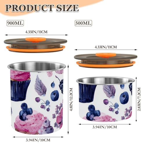 Contenedor hermético para café OTVEE acero inoxidable 500ml miniatura 3