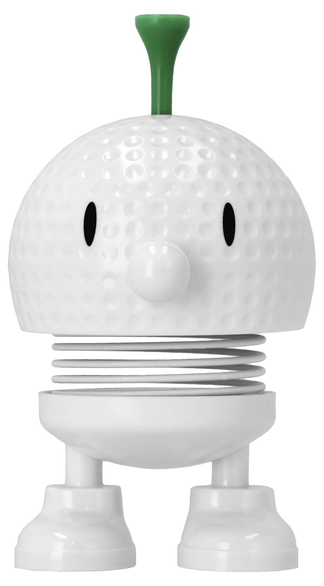 Hoptimist White Golf Bumble – Wobbly Figure Decoration For Golf Fans And Sports Enthusiasts – Scandinavian Desk And Office Gadget – Fun Gift For Players And Coaches – 7.5 X 5.8 Cm – Small – Yellow