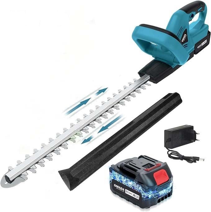 OMADA Cordless Lawn Hedge Trimmer, 20-inch Dual-Action Laser Blade, 3/5” Cutting Capacity,3000 RPM, 21V 5.0AH Li-ion Battery (3-4 Hours), Lightweight and Compact Trimmer (B0B8TK215W) Amazon Price History, Amazon Price Tracker
