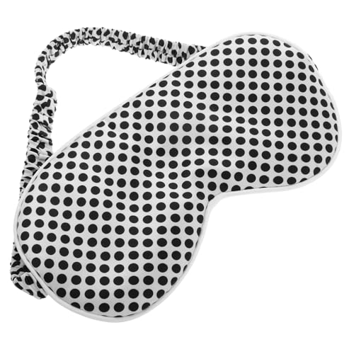 FOMIYES 目隠し ポリウレタン耳栓 耳の芽 ヘッドバンドカバー pu耳栓 多目的ゴルフバッグ ナイトスリープ ヘッドバンドアイ 旅行用アイ 目玉カバー シルク Black