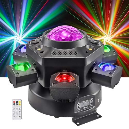 Moving Head DJ Lights, Rualin 120W Stage Light 4 in 1 with RGBW 6...