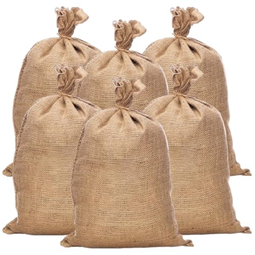 Protezione invernale: questi sacchi sono perfetti per coprire le piante in inverno. Il tessuto in fibra di iuta è permeabile all'aria e protegge fiori e arbusti dal gelo e dai venti freddi.