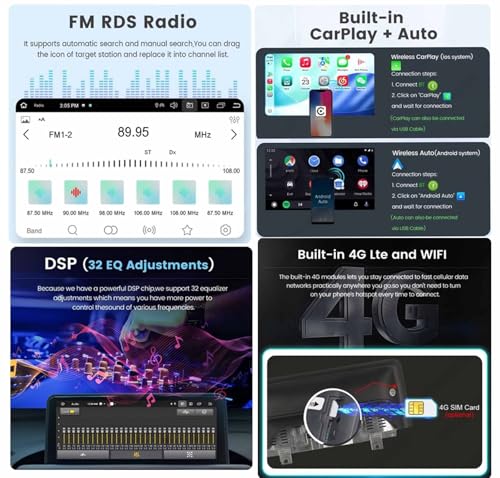 Radio Coche Doble DIN Android14 de 9 Pulgadas para Chevrolet Malibu 2012 3