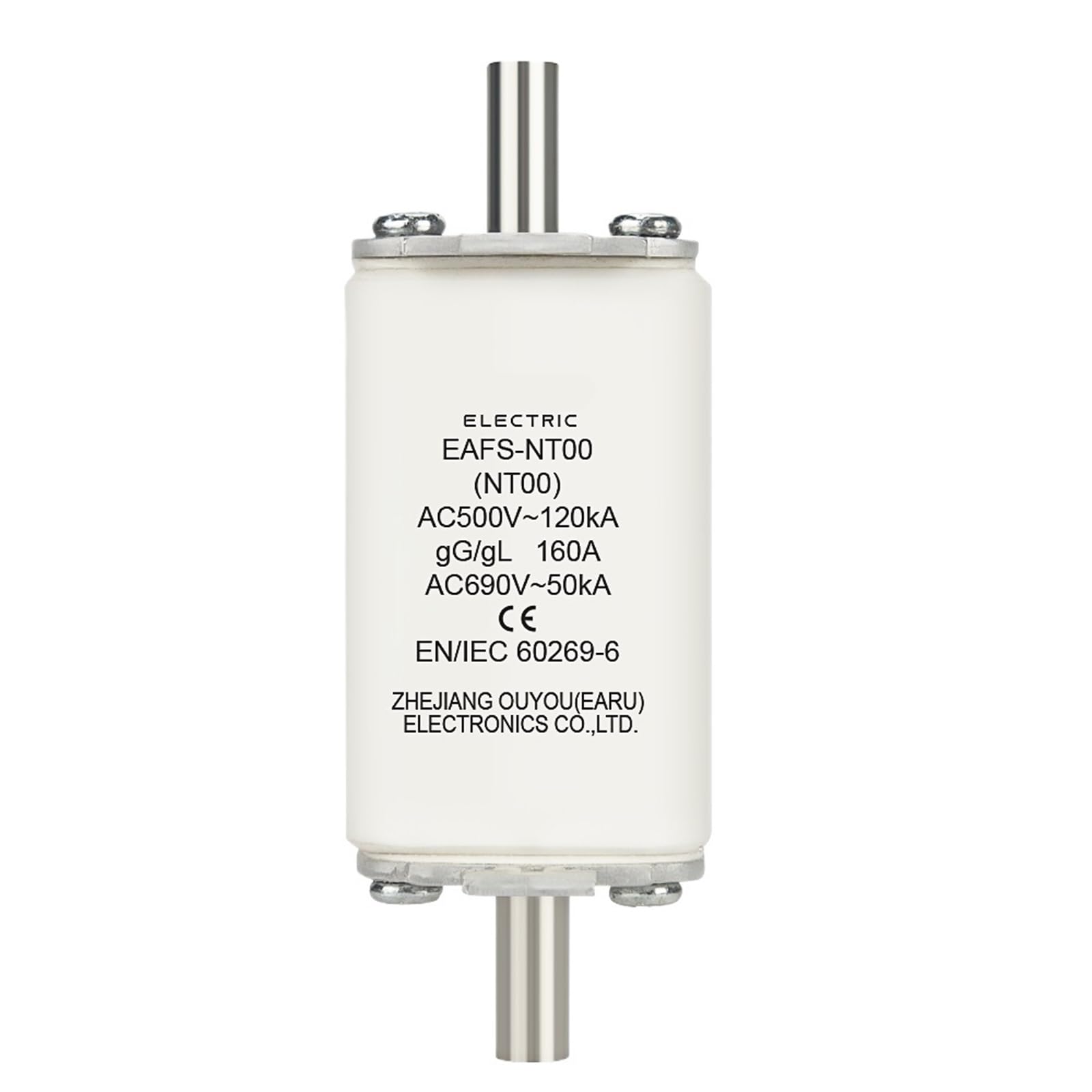 Sekcja bezpieczników 1P do baterii NT00 100A 160A instalacja typu Blade Plug Fit for 12V-1000V AC 500V 690V (160A, AC EAFS-NT00)