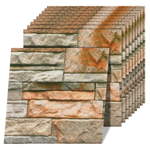 Trintion 3D Wandpaneele 10 Stück Wandpaneele Selbstklebend 30X30cm...