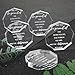 Huquary Employee Appreciation Awards for Coworker Employee of The Month Trophy Acrylic Thank You Gift Bulk Be Proud of The Work You Do Keepsake for Retirement Farewell(50 Pcs,Octagon 3)