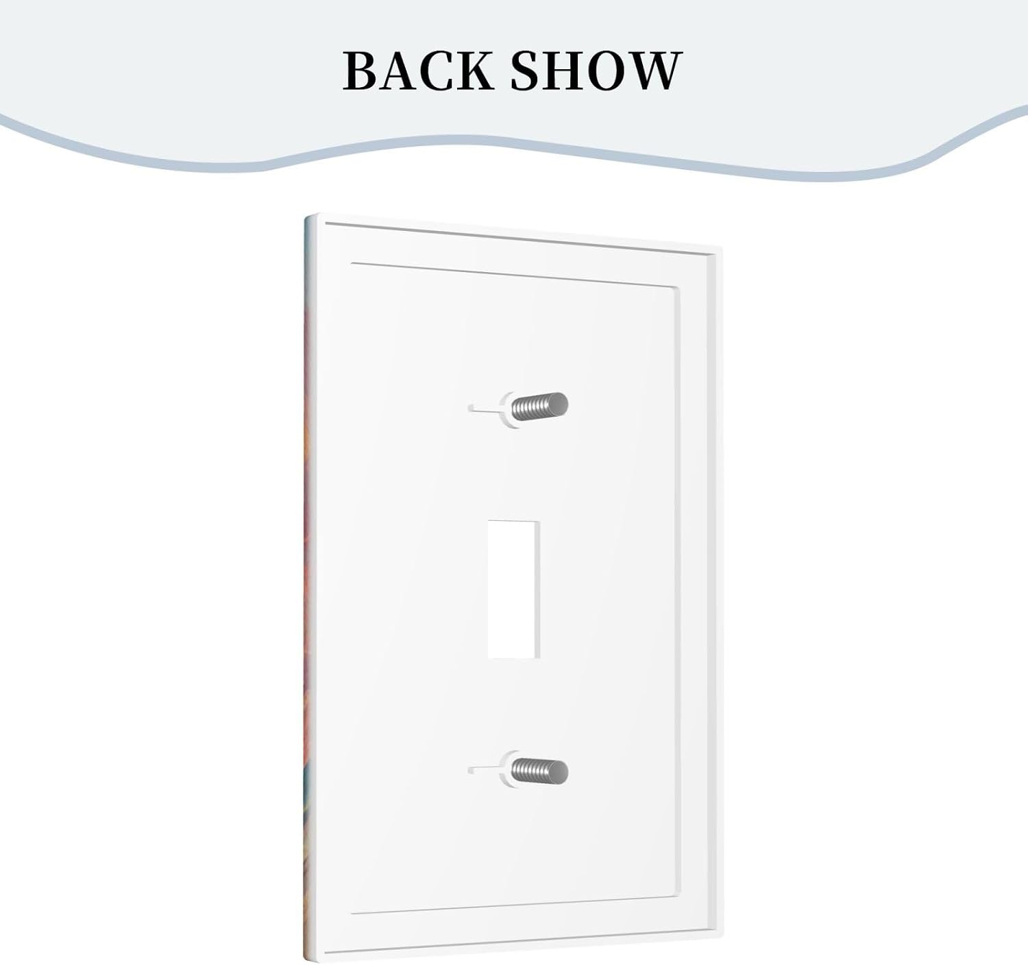 Decorative Art Light Switch Covers Sunset Surfboards Single Toggle Wall Plate Decorative Switchcover Electrical Switchplate for Home Decor