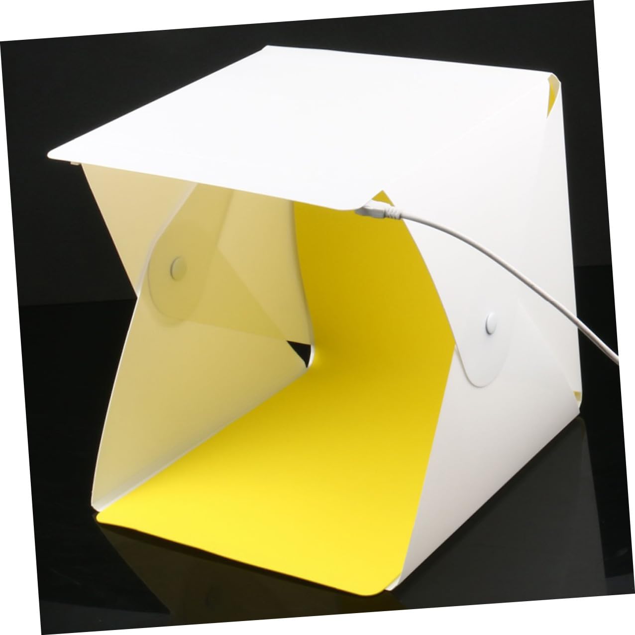 Mini Scatola Fotografica Pieghevole 30 Cm 6 Sfondi Colorati e Luce LED USB per Fotografia e Video di Prodotti, Studio Portatile Compatto per Cataloghi e Vendite Online