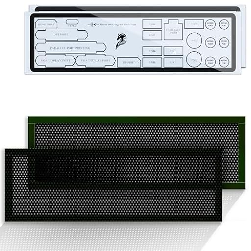 YIMATEECO Placa trasera de repuesto E/S, placa de protección I/O adhesiva, para todas las placas base, corte arbitrario (172 x 58 mm, 2 unidades, negro) | Ya disponible en tu tienda friki favorita! En mundofriki.es!