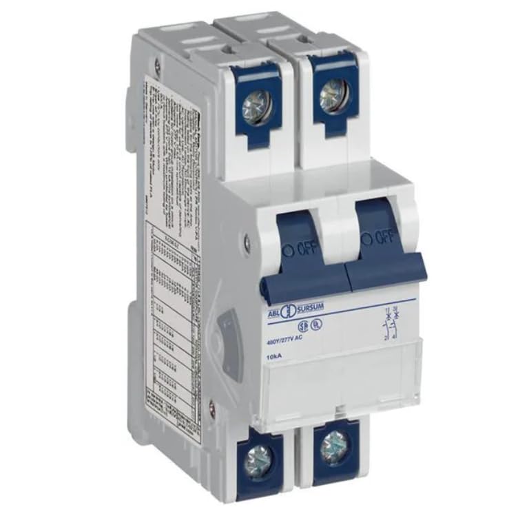 2Z16UM, Circuit Breaker, Thermal Magnetic, 16A, 2 Pole, Z Trip, Ring Tongue, V-EA Series
