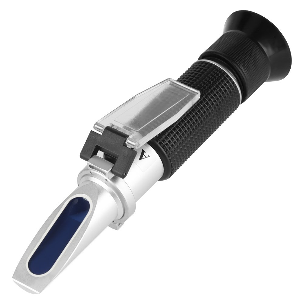 Sugar Tester Refractometer, Hand-Held Sugar Test Meter Refractometer Professional 0-20% Accurate Brix Refractometer Honey Beer Fruit Sugar Tester Meter
