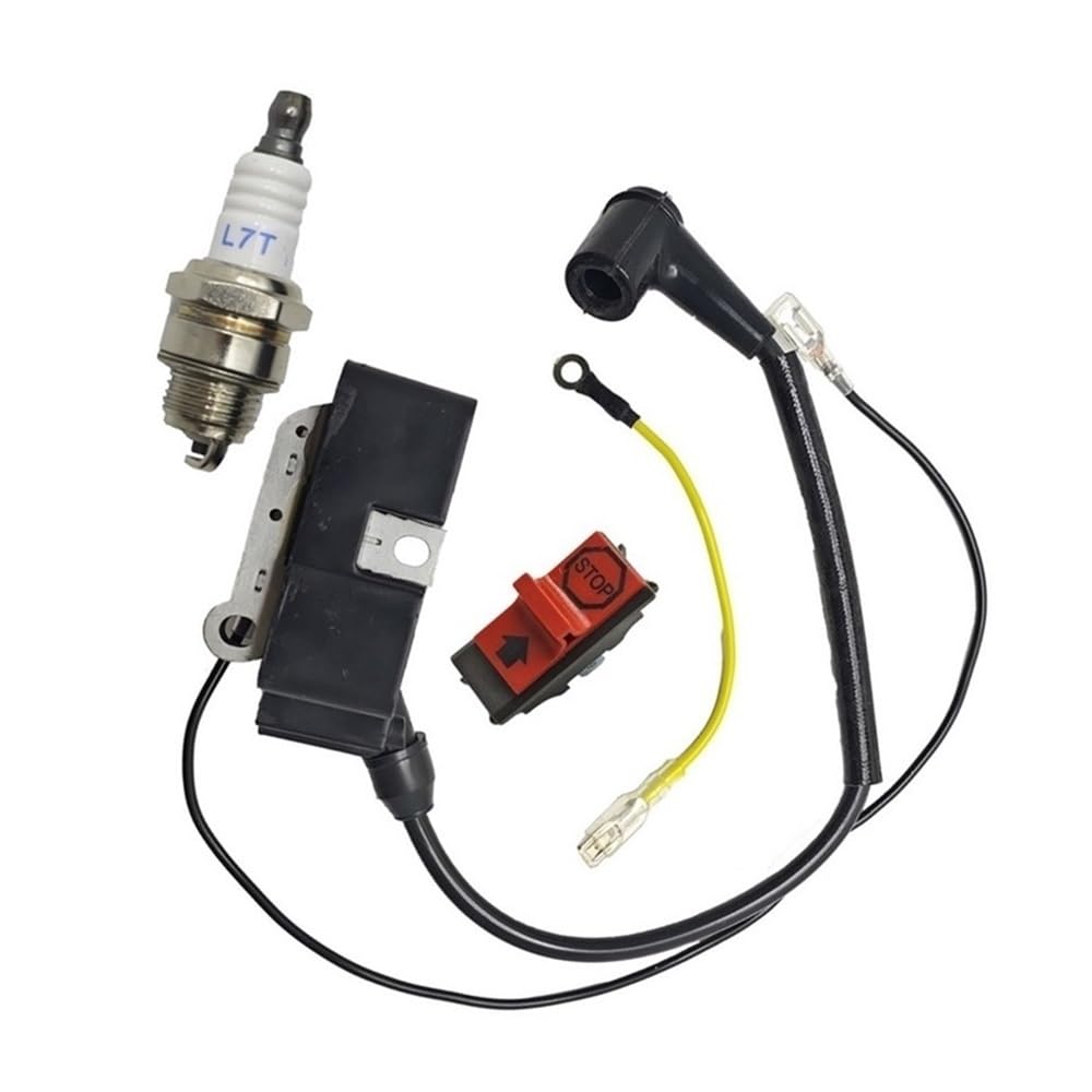 Kit de interruptor de parada de emergencia for bobina de encendido compatible con motosierras CS2255, 2186, 2188, 2063, 2065, 2071, 2165, 2171, CS2135 y CS2138.