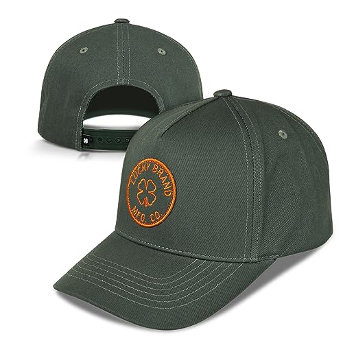 Image of Lucky Brand Snapback Hat | Adjustable | Baseball Cap | Retro | American Heritage | 5 Panel Design | Cotton Canvas